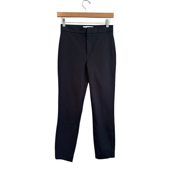 NEW Everlane The Fixed Waist Stretch Cotton Black Trouser Pants Size 00 - Picture 7 of 12